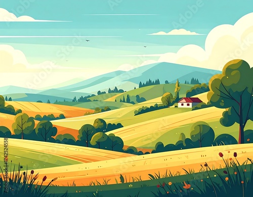 Scenic rural landscape