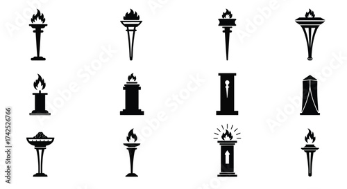 Silhouetted city skylines with spires and domes a graphic representation