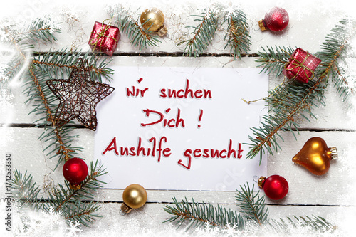 wir suchen Dich - Aushhilfe gesucht