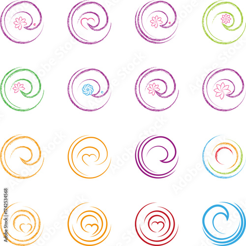 Spiralen Sammlung, Logo, Multimedia, Coaching Logos