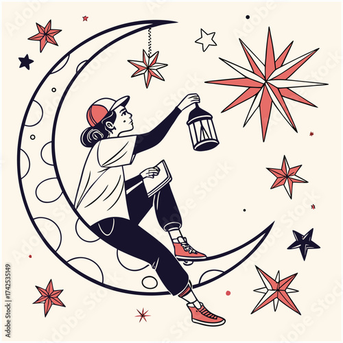 Cosmic Dreamer T-shirt design