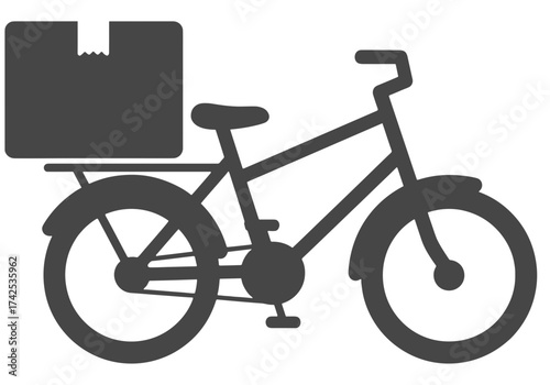 bicycle on white background
