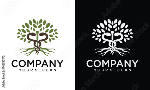 Creative Tree doctor eco friendly logo also can be used as hospital (clinic) logo