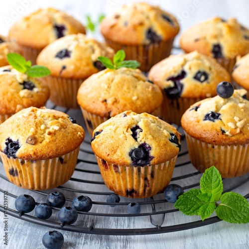 Freshly Baked Blueberry Muffins