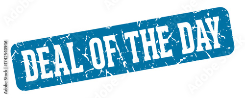 deal of the day rectangular sign. deal of the day stamp