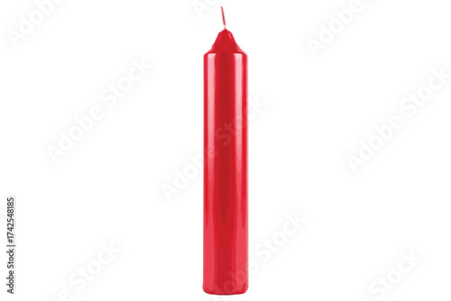 Vector art of a red candle, perfect for adding a touch of warmth and ambiance