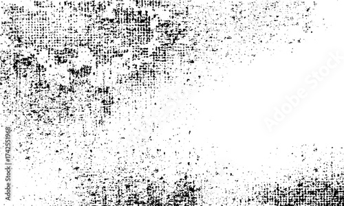 Old grayscale distressed texture overlay background design, Gray mottled distressed texture on white abstract background