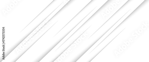 Abstract minimal geometric white and gray light banner pattern. White and grey modern minimalistic pale geometric. Geometric triangular or polygonal line shapes, stylist geometric line background.