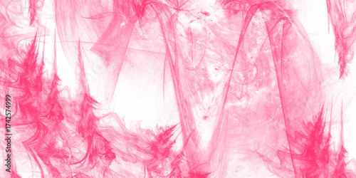 Beautiful abstract colorful white and pink light feathers wall pattern .white red and pink feathers and white pattern feather background and wallpaper . creating a gentle and dreamy atmosphere..