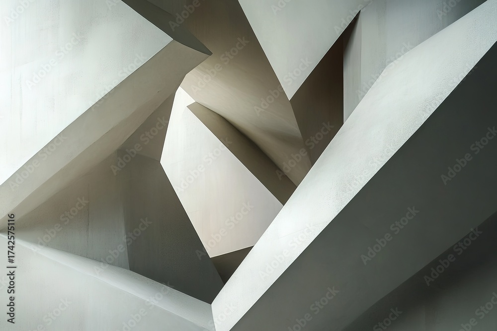 Fototapeta premium dynamic geometric composition with angular shapes