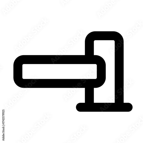 Station outline icon set