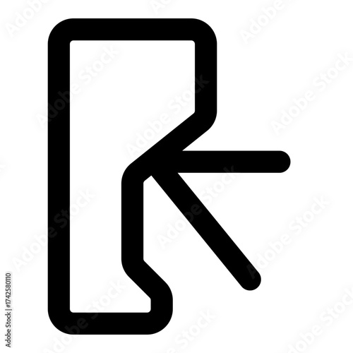 Station outline icon set