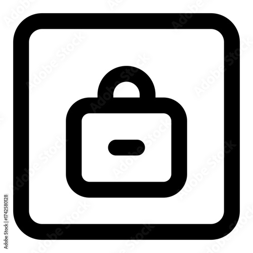 Station outline icon set