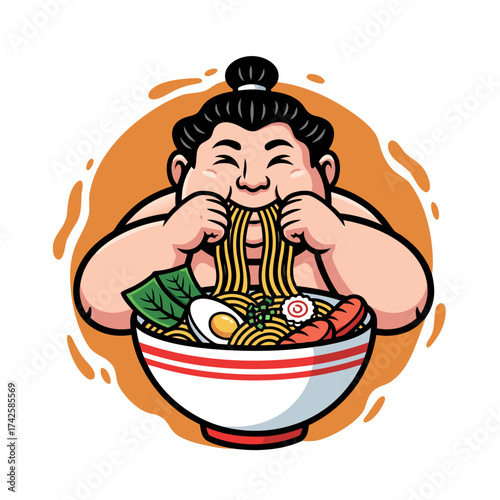 Enjoying a steaming bowl of delicious ramen noodles, a popular and hearty Japanese dish perfect for a satisfying meal