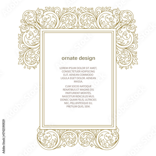 Vector frames for design template. Floral borders. Ornate decor for save the date, birthday, greeting card, wedding invitation, leaflet, poster, certificate, thank you message.