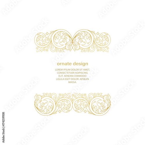 Vector frames for design template. Floral borders. Ornate decor for save the date, birthday, greeting card, wedding invitation, leaflet, poster, certificate, thank you message.