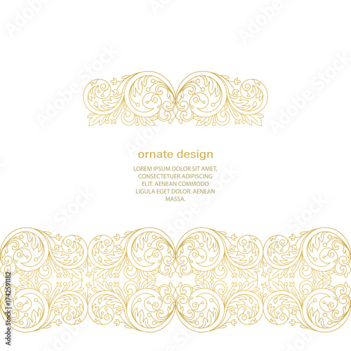 Vector frames for design template. Floral borders. Ornate decor for save the date, birthday, greeting card, wedding invitation, leaflet, poster, certificate, thank you message.