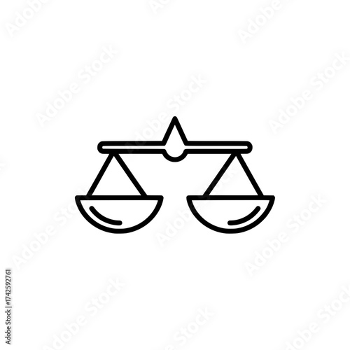 Zodiac sign libra icon