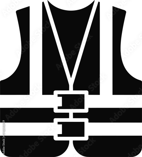 High visibility safety vest for construction workers and roadside safety