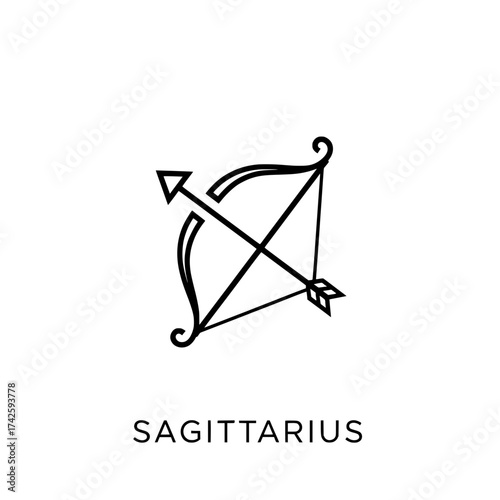 Zodiac sign Sagittarius icon