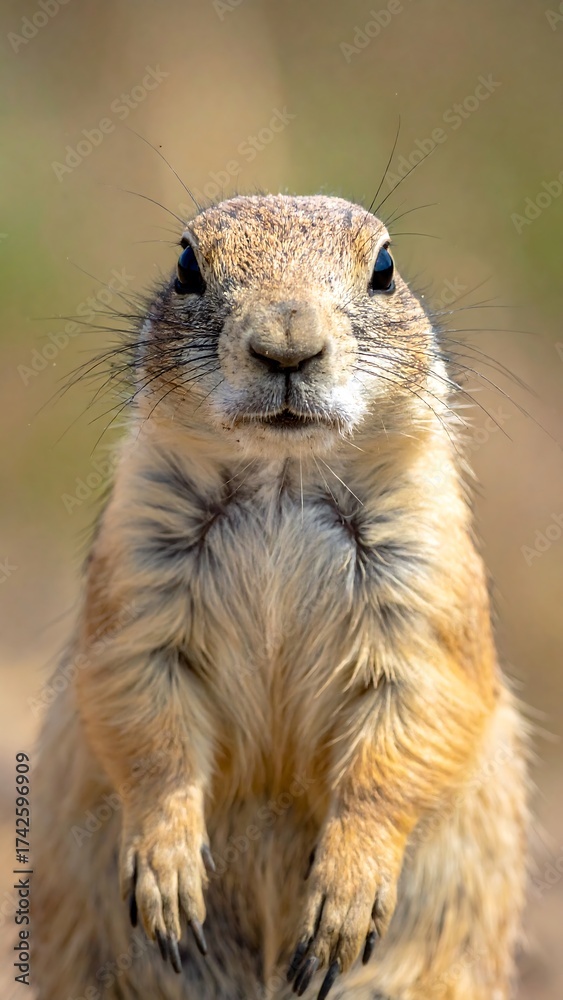 Fototapeta premium Close-up of a prairie dog