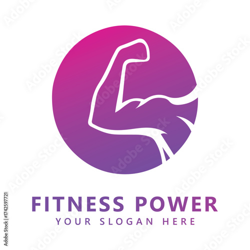 Gym logo design template fitness club creative symbols