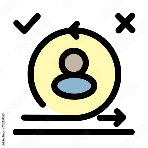 This modern icon represents the iterative process of agile development- showing task management and team workflow. Perfect for project management and scrum visuals.