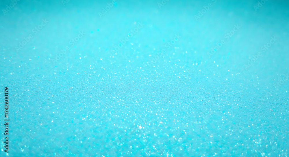 Obraz premium Sparkling Turquoise Surface Texture Background with Dazzling Glitter Reflecting Light Creates Dreamy and Enchanting Visual for Backdrops and Creative Projects