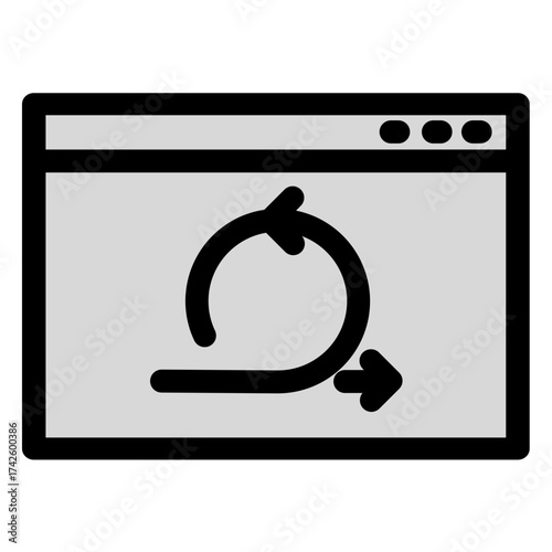 This icon visually represents the iterative nature of agile and scrum methodologies in project management. Perfect for web apps- websites- or presentations related to project workflows.