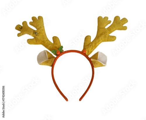 rudolph hair dye isolated for xmas background