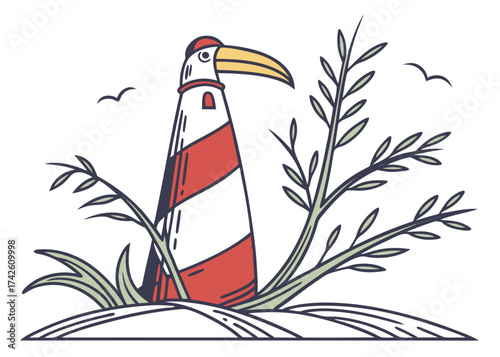 lighthouse vector illustration