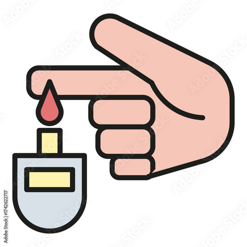 blood sugar vector icon