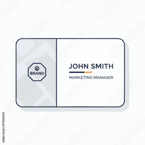Professional Business Card Design for John Smith Marketing Manager.
