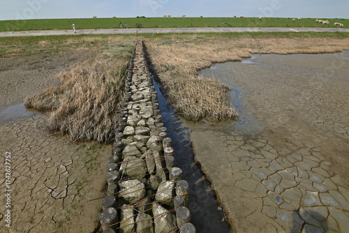 Lahnung an der Nordsee zum Küstenschutz