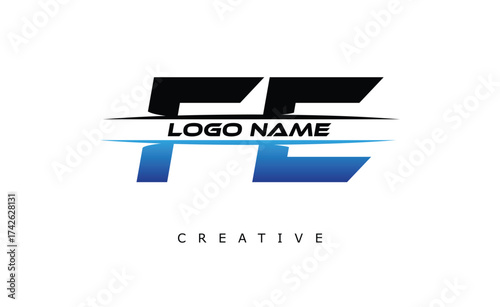 FK Creative Dynamic Logo Design Modern Company Branding Design Creative Monogram Letter Mark.