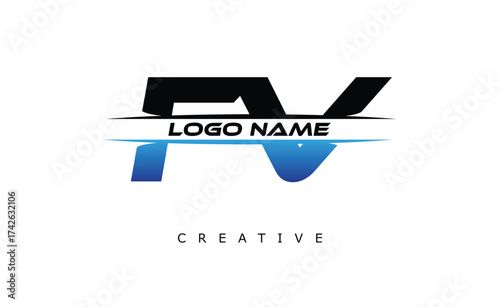 FL Creative Dynamic Logo Design Modern Company Branding Design Creative Monogram Letter Mark.