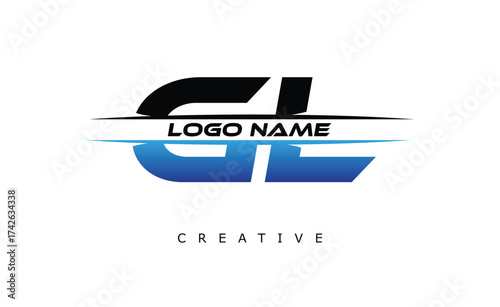 GP Creative Dynamic Logo Design Modern Company Branding Design Creative Monogram Letter Mark.