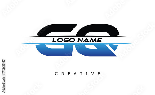 GN Creative Dynamic Logo Design Modern Company Branding Design Creative Monogram Letter Mark.