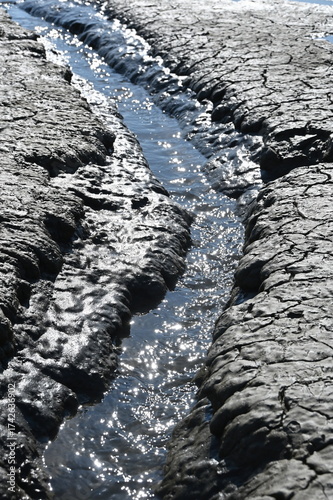 Nordseeschlick bei Ebbe