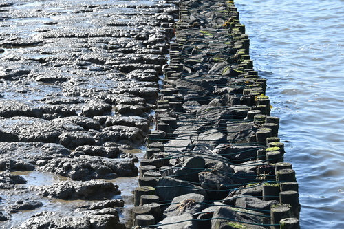 Lahnung an der Nordsee zum Küstenschutz