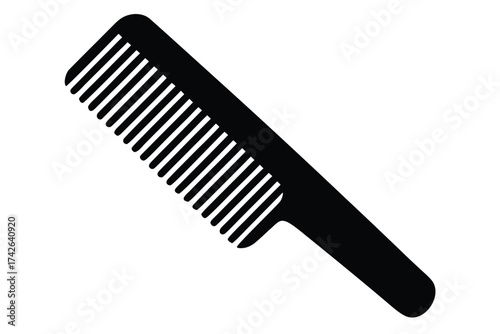 hair comb vector icon silhouette