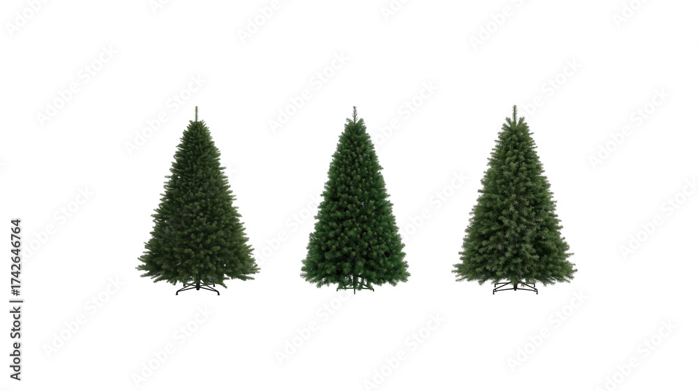 Fototapeta premium Christmas Tree on transparent background png