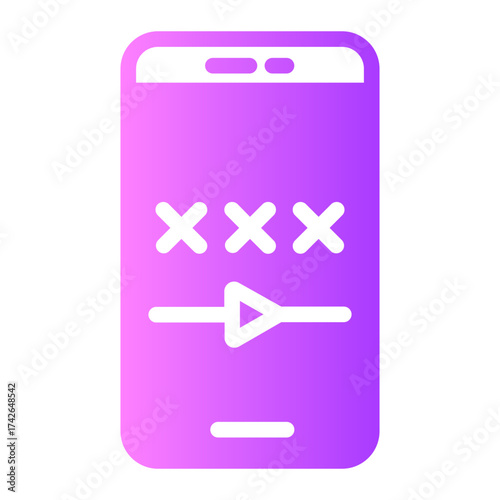 pornography gradient icon