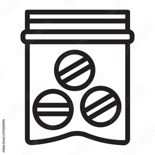 pills line icon