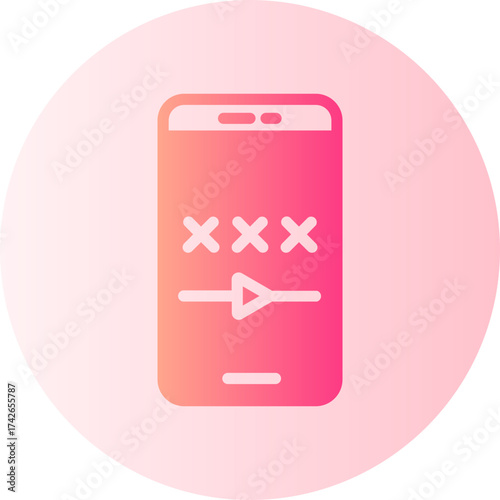 pornography gradient icon