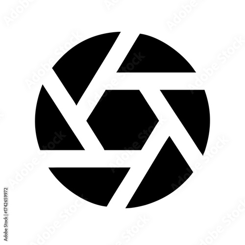 Vector art of aperture icon