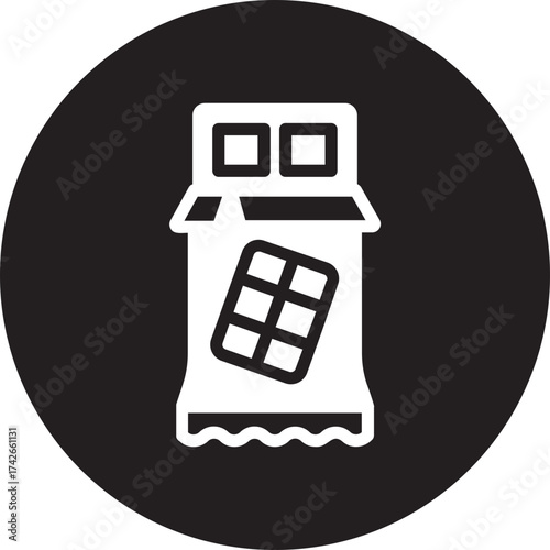 chocolate glyph icon