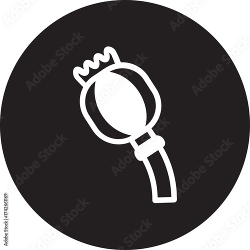 opium glyph icon