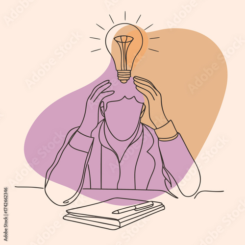 illustration of a man reading book epiphany