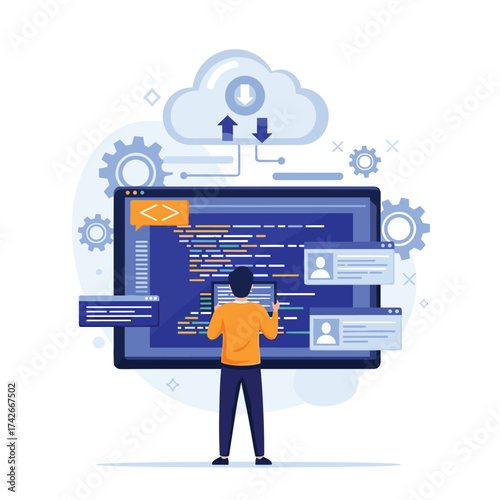 Cloud computing and software development services for digital transformation.